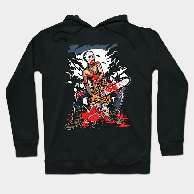 Chainsaw Killer Hoodie by MisfitInVisual